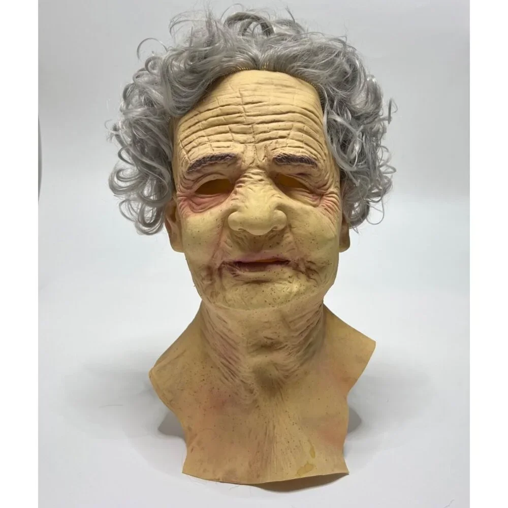 Old Man Latex Mask Halloween Mask Adult Size